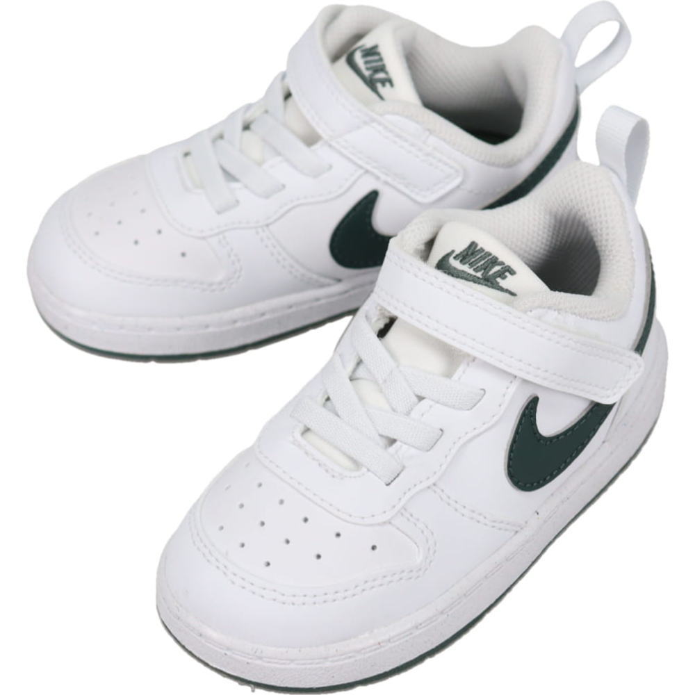 子供 ナイキ NIKE スニーカー ナイキ コート ボロー LOW リクラフト ホワイト/ヴィンテージグリーン/ブラン/ヴェール DV5458 122【GIFO...