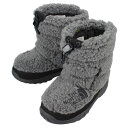 子供 ノースフェイス THE NORTH FACE ブーツ キッズ ヌプシ ブーティ 7 フリース K Nuptse Bootie 7 Fleece ミックスチャコール/TNFブラック NFJ52373 MK 14～22cm