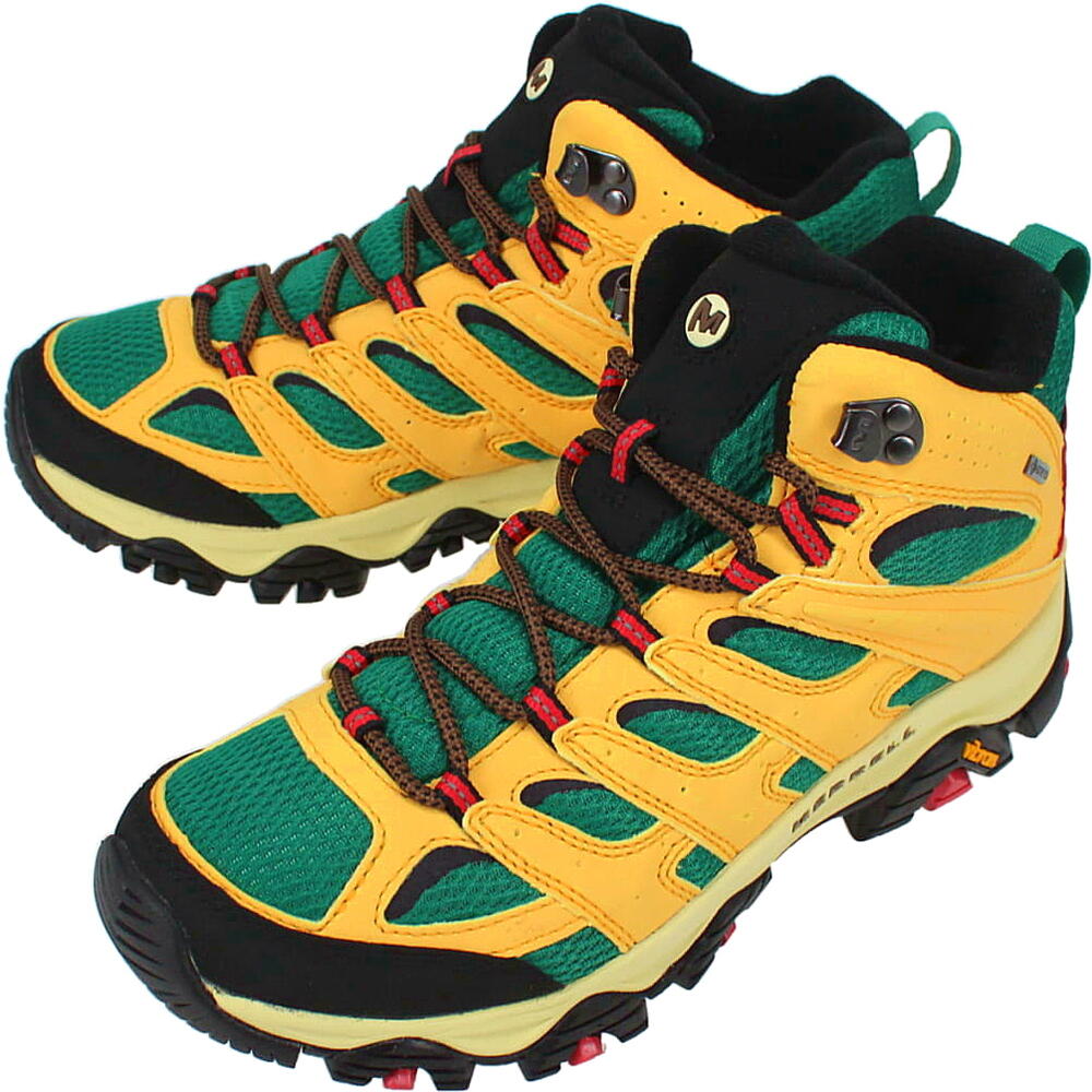 メレル MERRELL メンズ モアブ3 シンセティック ミッド ゴアテックス MOAB 3 SYN MID GORE-TEX YELLOW イエロー J500251 防水 ブーツ アウトドア キャンプ ビブラム 【GGFO】