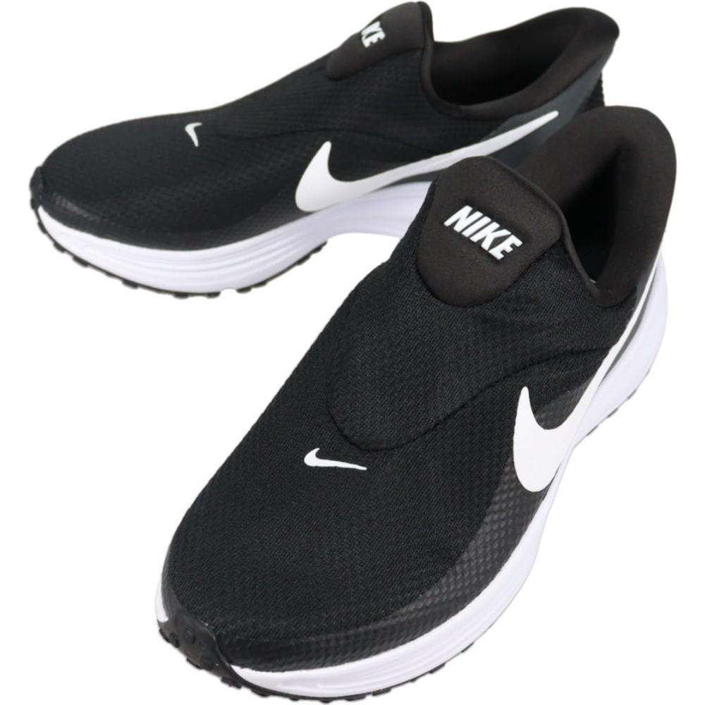 樂天商城 - 5月限定！最大全額ポイント還元※要エントリー ナイキ NIKE スニーカー ナイキ レボリューション 8 イージーオン NIKE REVOLUTION 8 EASYON ブラック/ホワイト/アンスラサイト HQ2414 001【GJOL】