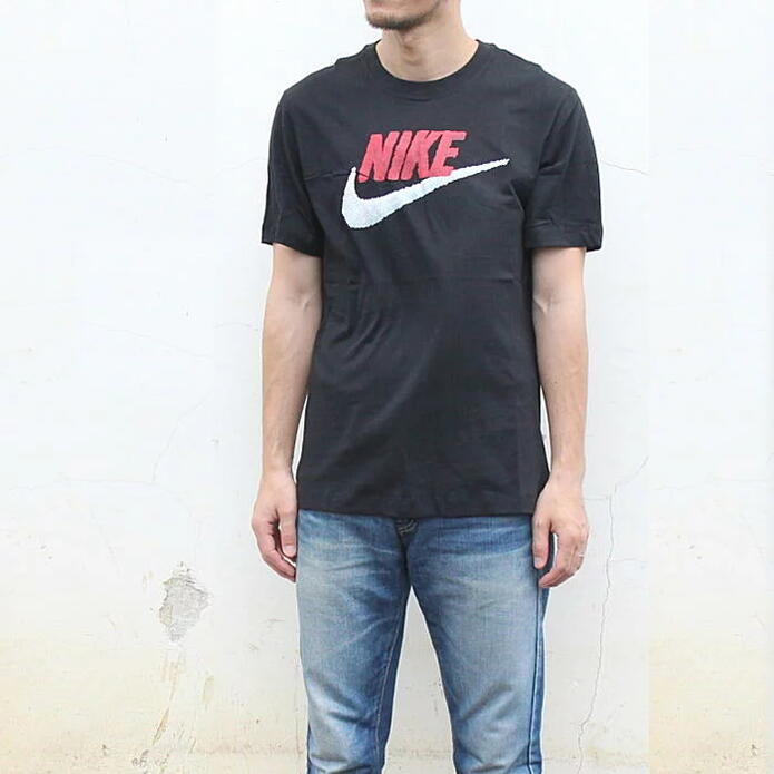 ナイキ NIKE ウェア ブランド マーク S/S Tシャツ ブラック/ユニバーシティレッド/ホワイト AR4994 013［WA］【FNOL】[QQ]