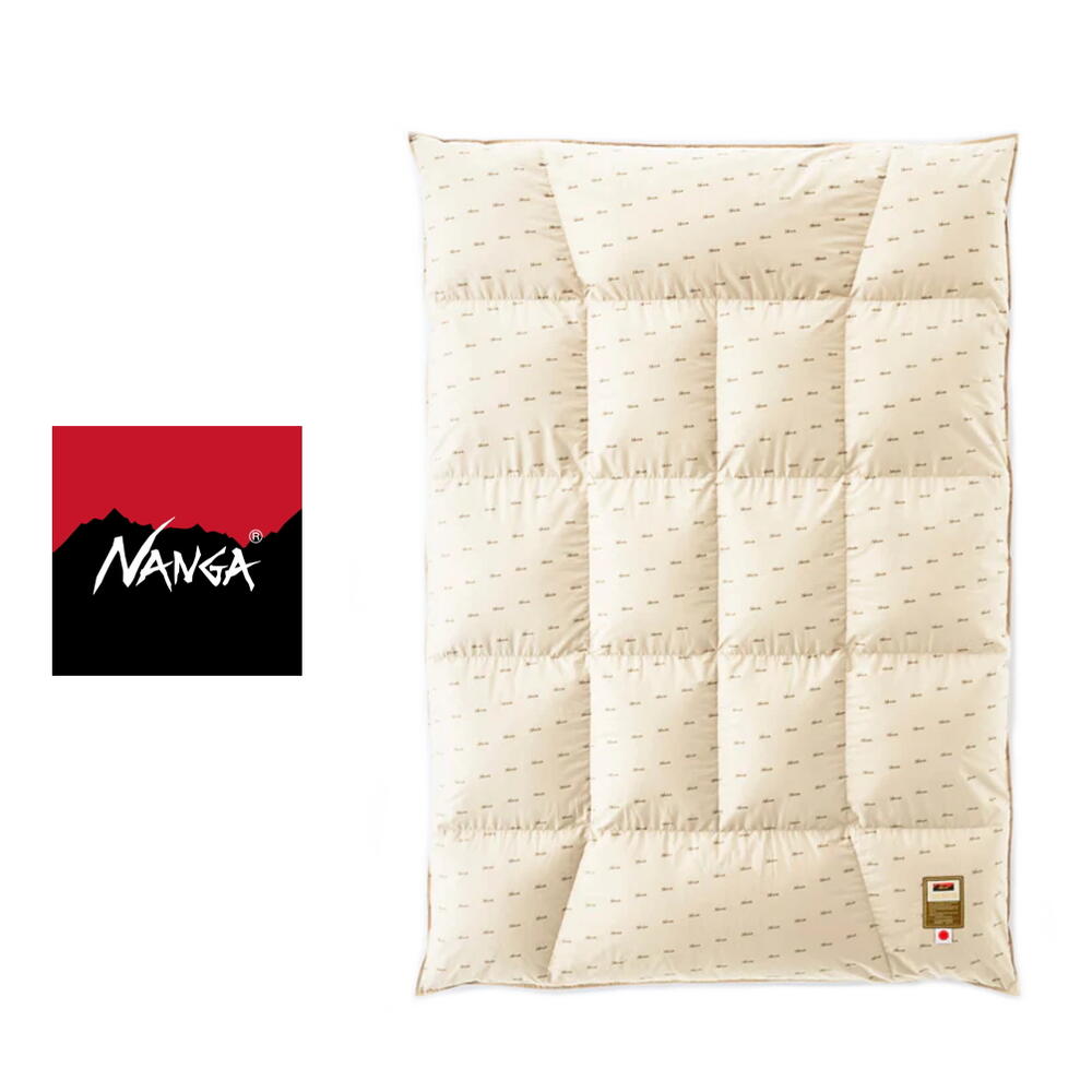 楽天EBiSUYA パトリック （PATRICK）店定番 ナンガ NANGA DOWN DUVET SINGLE DX（TRAPEZOID） NZ2254-4A402 ダウンデュベットシングルデラックス （トラぺゾイド） シングル ベージュ 掛け布団 布団 羽毛布団 ダウン 寝具 シングルベッド用 【正規品】 ［WA］［C］【GGON】