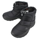 ノースフェイス THE NORTH FACE ユニセックス ヌプシ ブーティ ウォータープルーフVIショート Nuptse Bootie WP VII Short TNFブラック/TNFブラック NF52273 BK【GHFO】