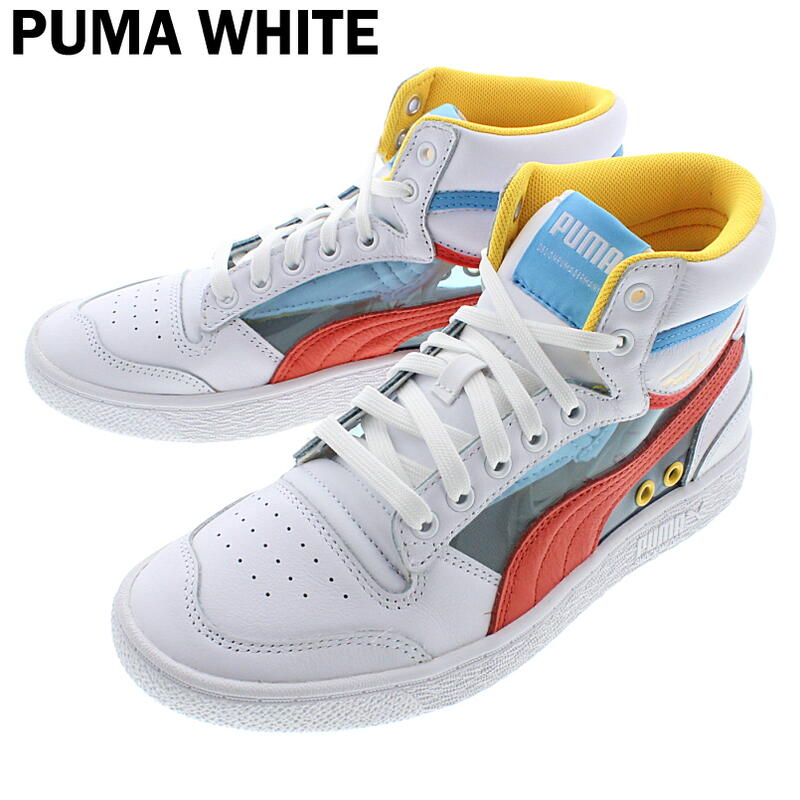 プーマ PUMA スニーカー ラルフ サンプソン ミッド グラス RALPH SAMPSON MID GLASS 371582 プーマブラック/プーマホワイト(01) プーマホワイト/ホットコーラル/エーテルブルー(02)【GOOI】