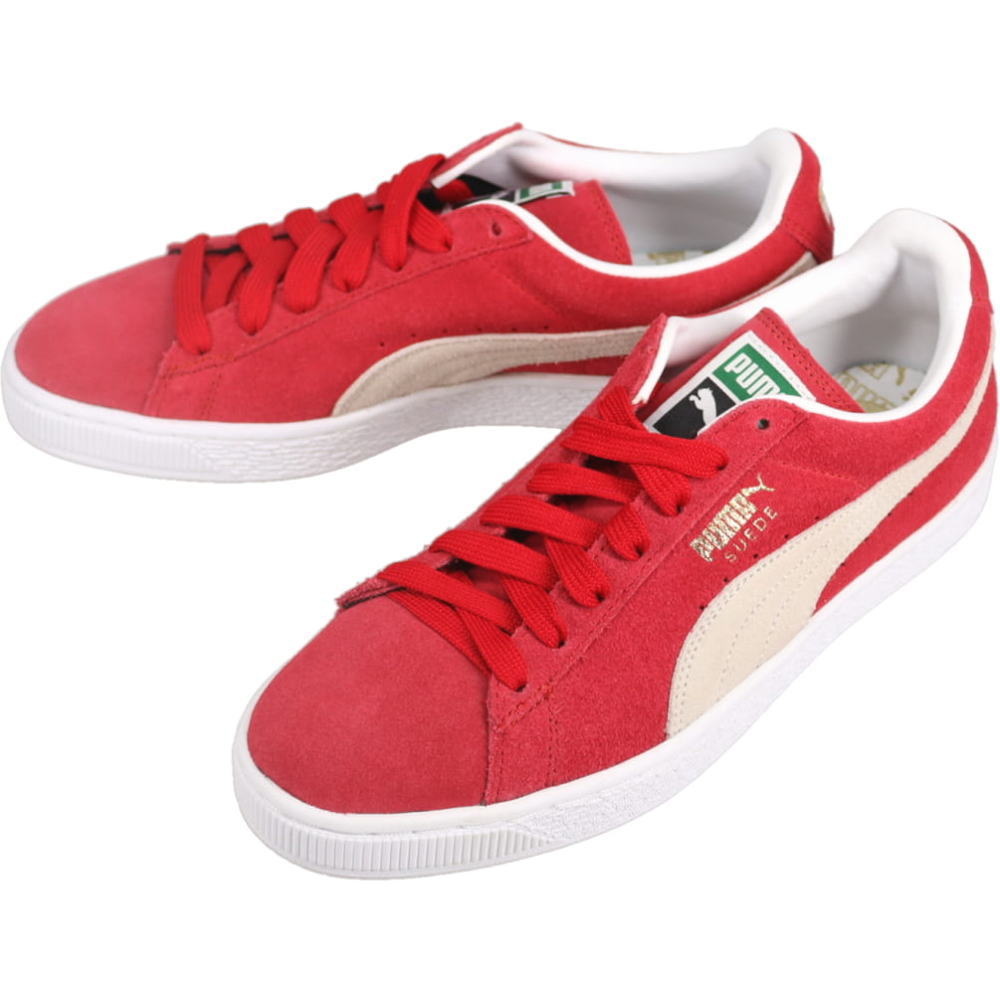 プーマ PUMA スニーカー スウェード クラシック+ Suede Clasic+ チームリーガルレッド/ホワイト 352634 05 【GGGG】