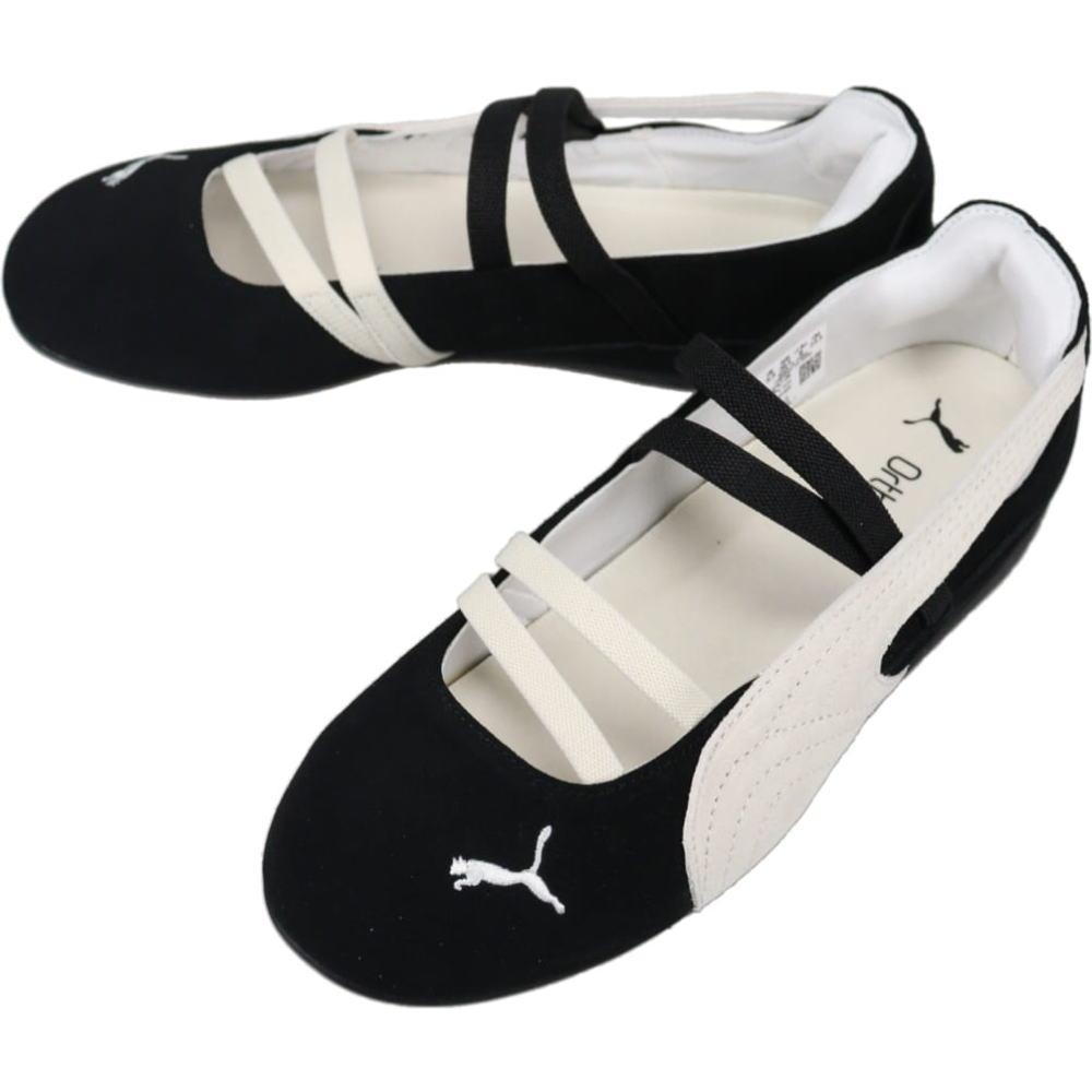 プーマ PUMA スニーカー スピードキャット バレエ スウェード ウィメンズ Speedcat Ballet SD Wns PUMA Black PUMA White-Warm White 401287 06【GKOG】