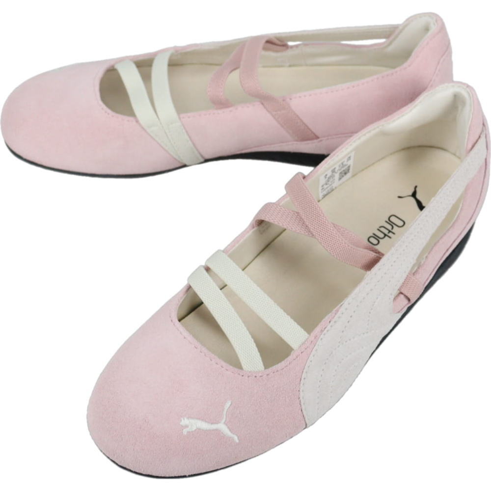 プーマ PUMA スニーカー スピードキャット バレエ スウェード ウィメンズ Speedcat Ballet SD Wns Whisp Of Pink-PUMA White-Warm White 401287 01【GKOG】