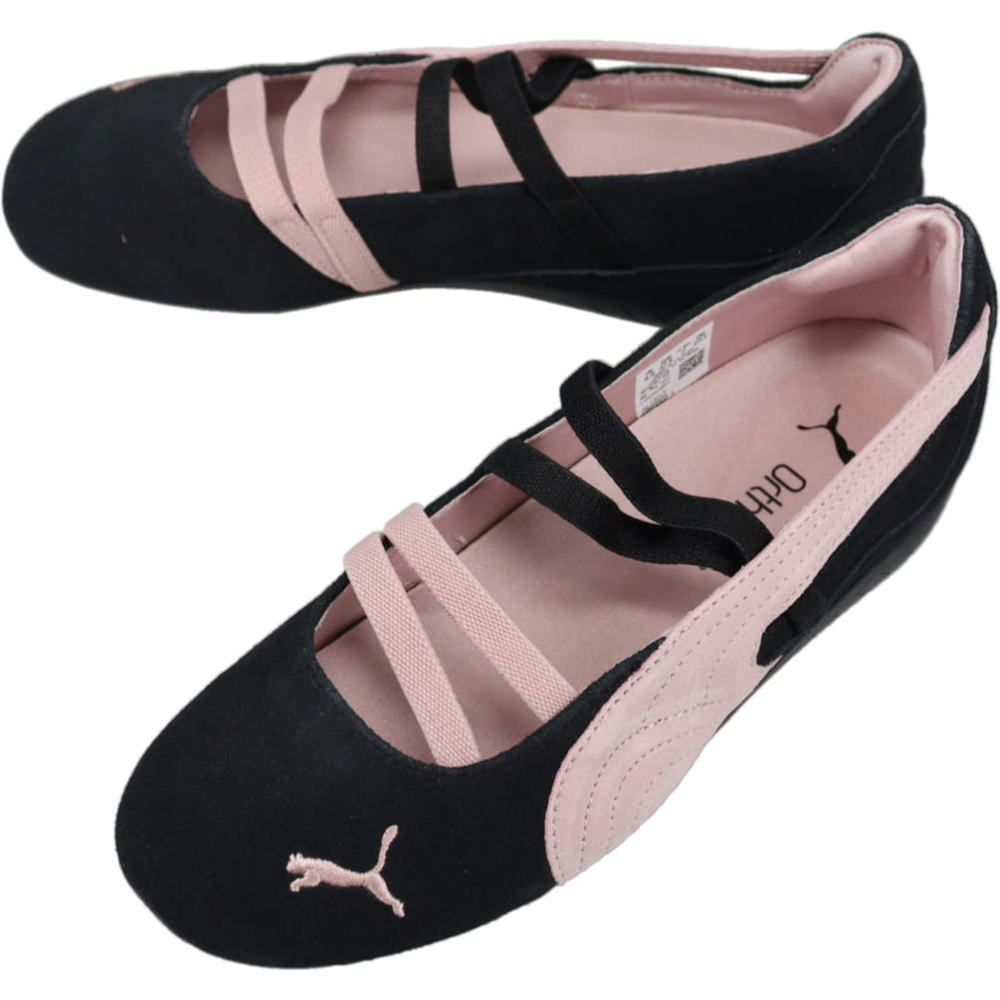 乐天商城 - プーマ PUMA スニーカー スピードキャット バレエ スウェード ウィメンズ Speedcat Ballet SD Wns PUMA Black-Mauve Mist 401287 02【GKOG】