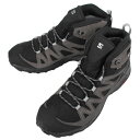 サロモン salomon ハイキングブーツ X WARD LEATHER MID GORE-TEX ファントム/ブラック/マグネット 471817【GIOG】