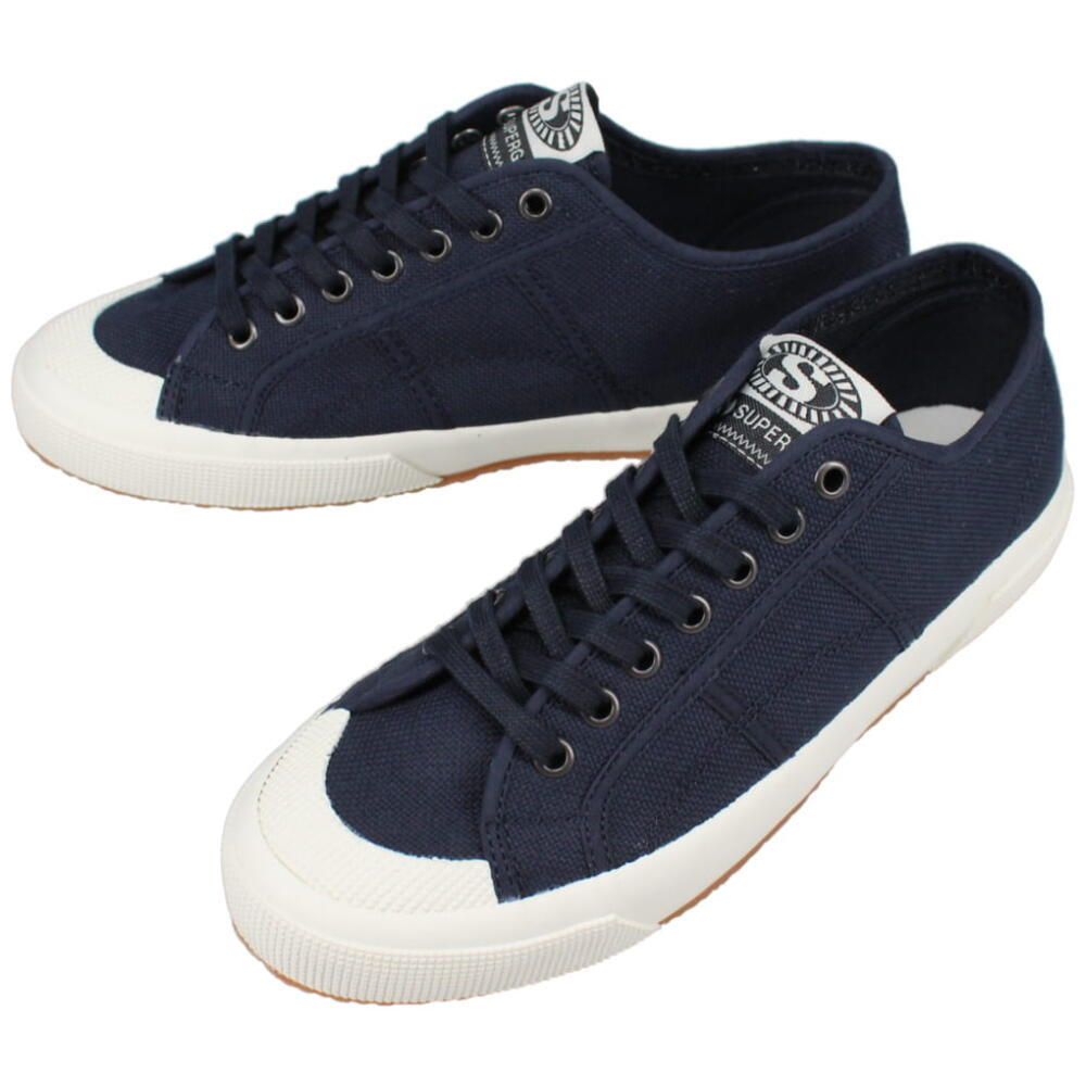 スペルガ SUPERGA スニーカー 2390 ミリタリー セブン アイレット 2390 MILITARY 7 EYELETS ブルーネイビー/ホワイトアヴォーリオ 3S7112XW ADI【GHOF】