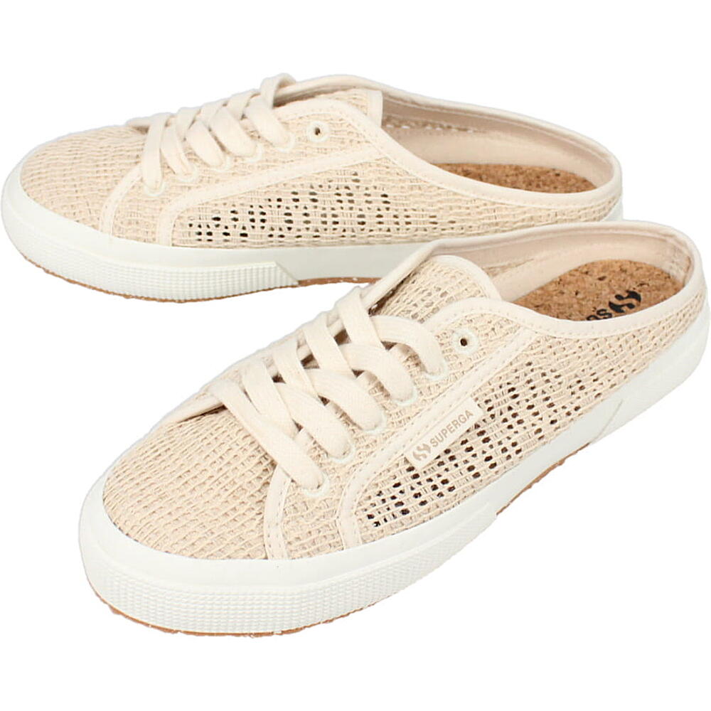 スペルガ SUPERGA スニーカー 2402-MULE ORGANIC MACRAME 3S2123XW A00 BEIGE RAW 【GHOG】