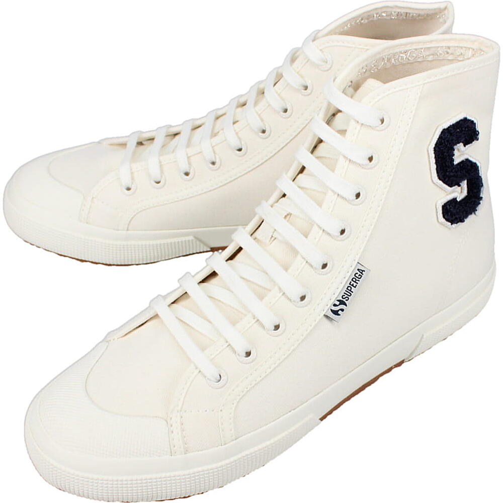 スペルガ スペルガ SUPERGA スニーカー 2295-COTTON TERRY PATCH 3S21321W AAI WHITE AVORIO-NAVY-F AVORIO 【GHOG】