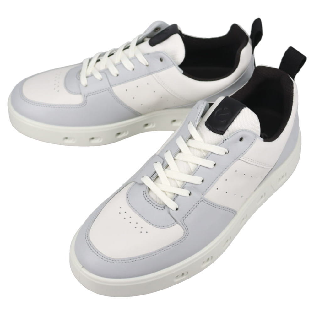 乐天商城 - 5月限定！最大全額ポイント還元※要エントリー エコー ecco スニーカー ストリート 720 メンズ シュー STREET 720 MEN'S SHOE コンクリート/ホワイト 520814 54301【GION】