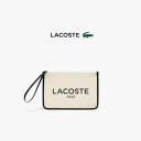 ラコステ LACOSTE バッグ ヘリテージキャンバス クラッチバッグ NF4898TD Q21 オフホワイト【GJOH】