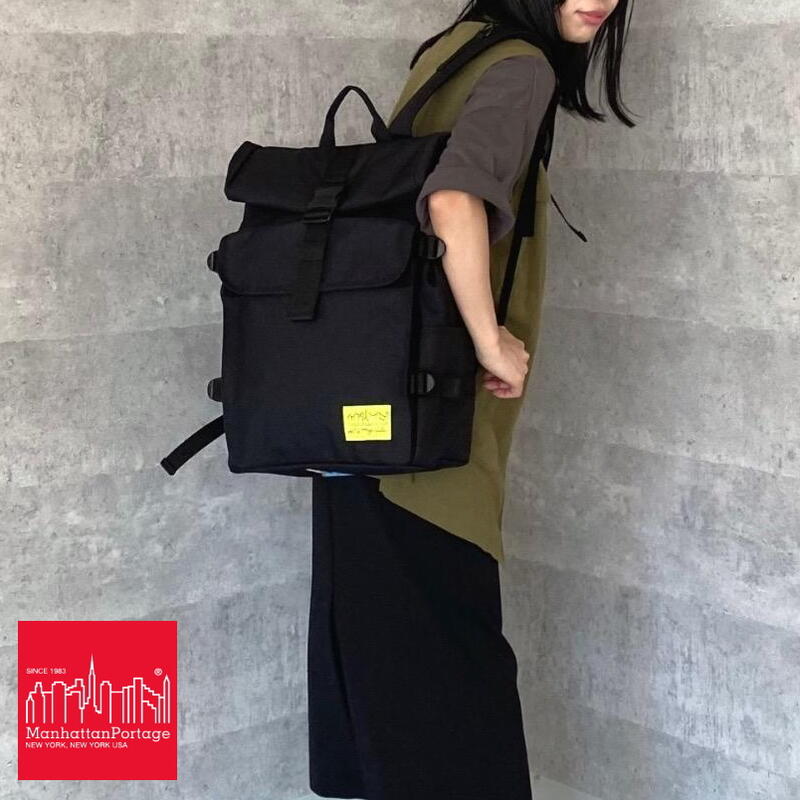 マンハッタンポーテージ Manhattan Portage シルバーカップ バックパック ビニールライニング ジェレミーヴィル NYC Silvercup Backpack Vinyl Lining Jeremyville NYC ブラック 1236-LVL-JV-N…