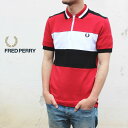 フレッドペリー フレッドペリー FRED PERRY ウェア チェスト パネル ポロシャツ CHEST PANEL POLO SHIRT M8665 401(ウインターレッド) ［WA］【GOOJ】