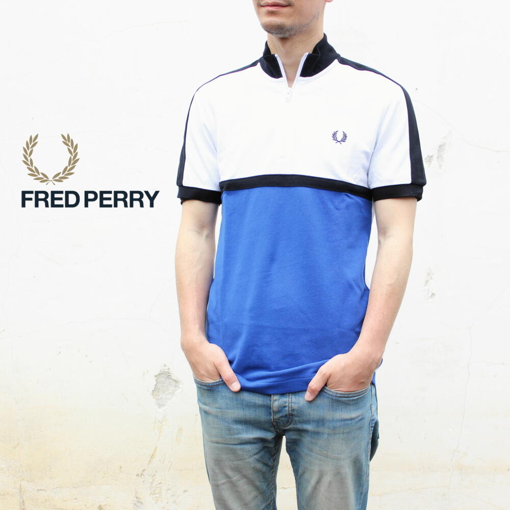 フレッドペリー フレッドペリー FRED PERRY ウェア カラーブロック ポロシャツ COLOUR BLOCK POLO SHIRT M8666 I88(ブライトリーガル) ［WA］【GOOJ】