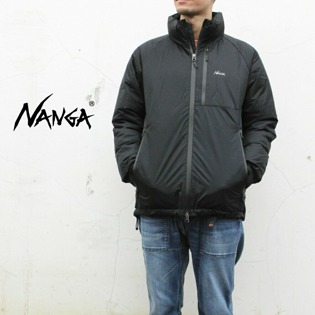 定番 ナンガ NANGA オーロラスタンドカラーダウンジャケット(メンズ) AURORA STAND COLLAR DOWN JACKET ブラック BLK N1asBK［WA］【GOFO】