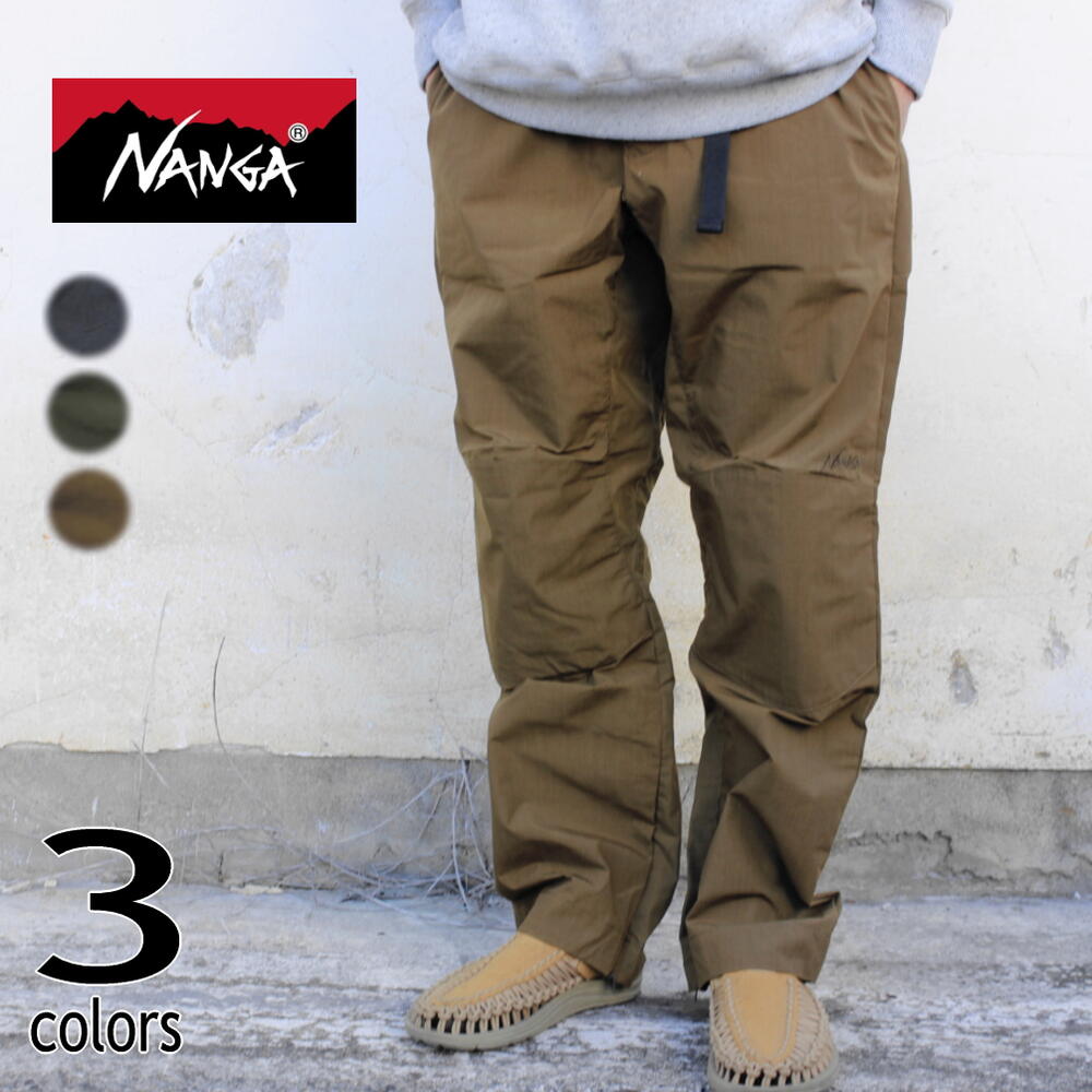 ナンガ NANGA ウェア タキビ フィールド オーバー パンツ TAKIBI FIELD OVER PANTS N1Tf CHA(チャコール) D.KHA(ダークカーキ) COYOTE(コヨーテ)［WA］【GFON】