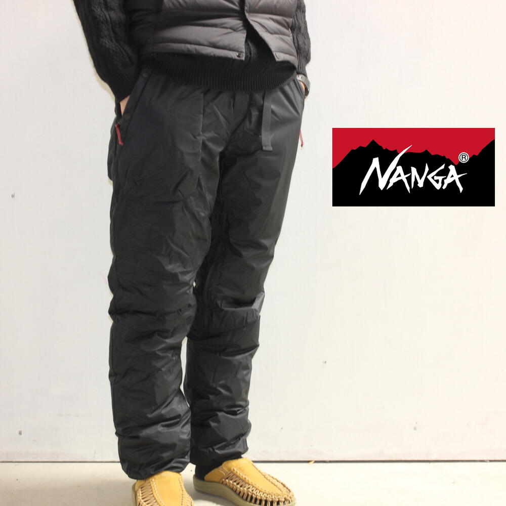 定番 ナンガ NANGA オーロラ ダウン パンツ AURORA DOWN PANTS ブラック N188BK［WA］【GFFO】