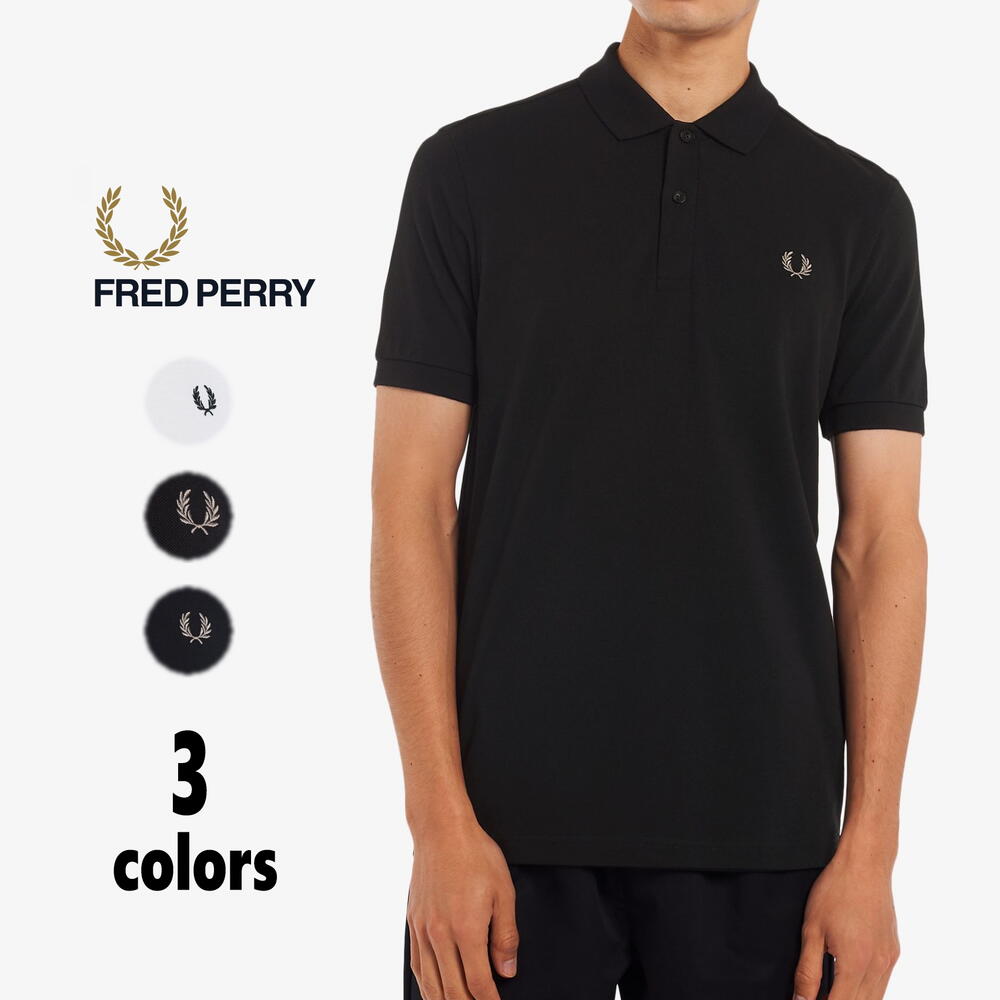 フレッドペリー FRED PERRY M6000 プレーン ポロシャツ PLAIN FRED PERRY SHIRT 100(ホワイト/ネイビー) 608(ネイビー/ホワイト) 906(ブラック/クローム)［WA］