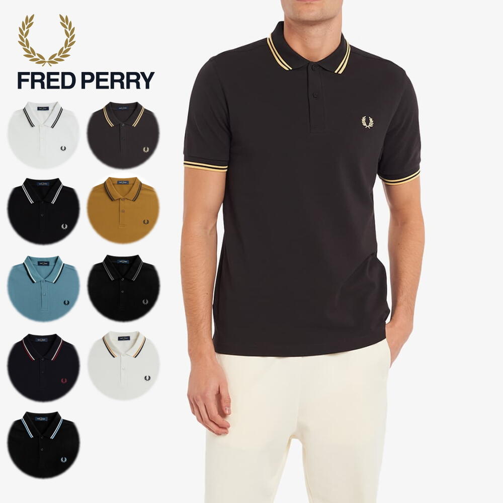 定番 フレッドペリー FRED PERRY ティップライン ポロシャツ M3600 200 297 350 N59 P29 P32 P34 P62 P65［WA］