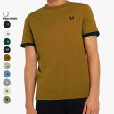 フレッドペリー FRED PERRY リンガー Tシャツ RINGER T-SHIRT M3519 100(ホワイト) 102(ブラック) 406(アイビー) 608(ネイビー) D56(ダークキャメル) P04(ライトオイスター) P13(アッシュブルー)［WA］