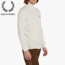 フレッドペリー フレッドペリー FRED PERRY ロールネックジャンパー Roll Neck Jumper スノーホワイト K9552 129 タートルネック ［WA］【GGOM】