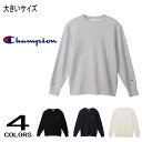 チャンピオン トレーナー メンズ チャンピオン Champion ビッグサイズ 5L展開 クルーネック スウェット シャツ C3-Y035L 070(オックスフォードグレー) 090(ブラック) 370(ネイビー) 810(オートミール)［WA］【GHON】