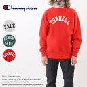 チャンピオン Champion リバースウィーブ (R) クルーネック スウェット シャツ 23FW TRUE TO ARCHIVES C3-S026 040(シルバーグレー) 542(グリーン/ホワイト) 947(スカーレット)［WA］