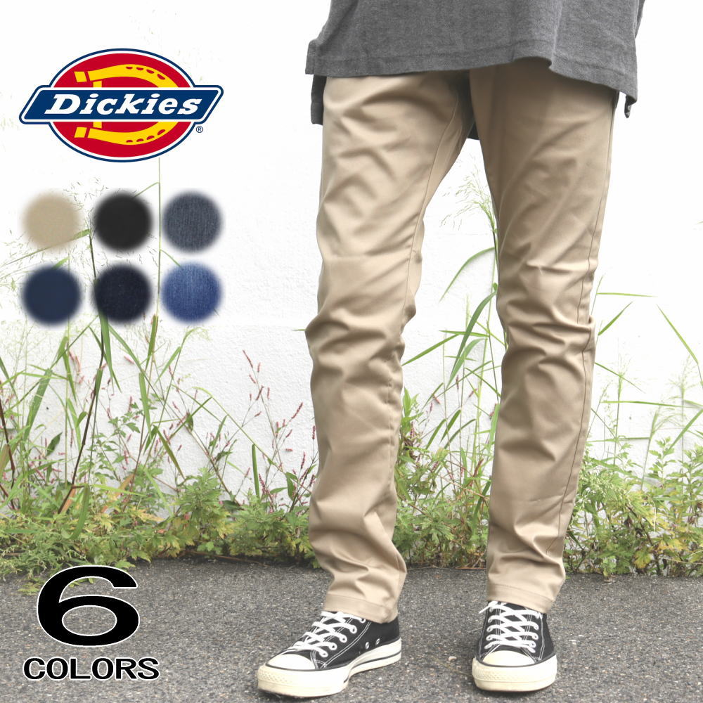 ディッキーズ Dickies ウェア TC stretch Narrow pants TC ストレッチ ナロー パンツ WD5882N アーミーチノ ブラック ヘザーグレー ダークネイビー ワンウォッシュ ダークユーズド［WA］