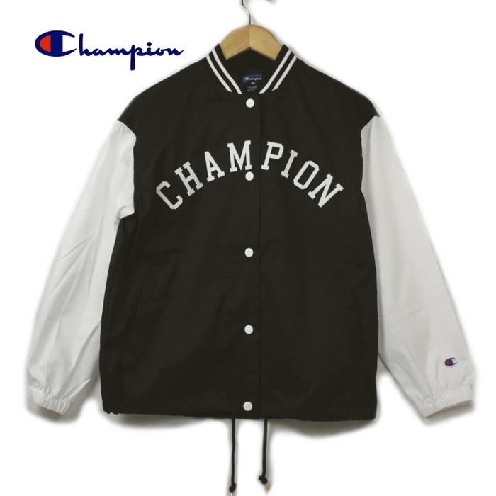 楽天EBiSUYA パトリック （PATRICK）店チャンピオン Champion ウェア スナップ ジャケット SNAP JACKET ブラック CW-PSC03-090 ［WA］【FNOH】