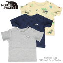 子供服 ノースフェイス THE NORTH FACE 半袖Tシャツ ベビーショートスリーブラッチパイルティー B S/S Latch Pile Tee NTB32281 ミックスグレー(Z) トスロゴネイビー(TU) サザンライフ(SN) ［WA］