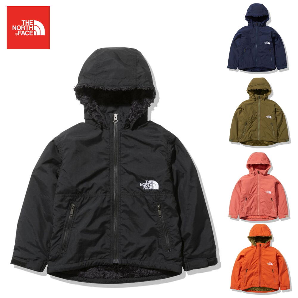 子供服 ノースフェイス THE NORTH FACE キッズ コンパクト ノマド ジャケット COMPACT NOMAD JACKET NPJ72036 ブラックブラック(KK) TNFネイビー2(NN) ミリタリーオリーブ(MO) フェデットローズ(FD) バーントオーチャー(BH)［WA］【GFON】