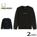 子供服 フレッドペリー FRED PERRY キッズ エンブロイダード スウェットシャツ KIDS EMBROIDERED SWEATSHIRT SY2644 ブラック(102) ネイビー(608)［WA］