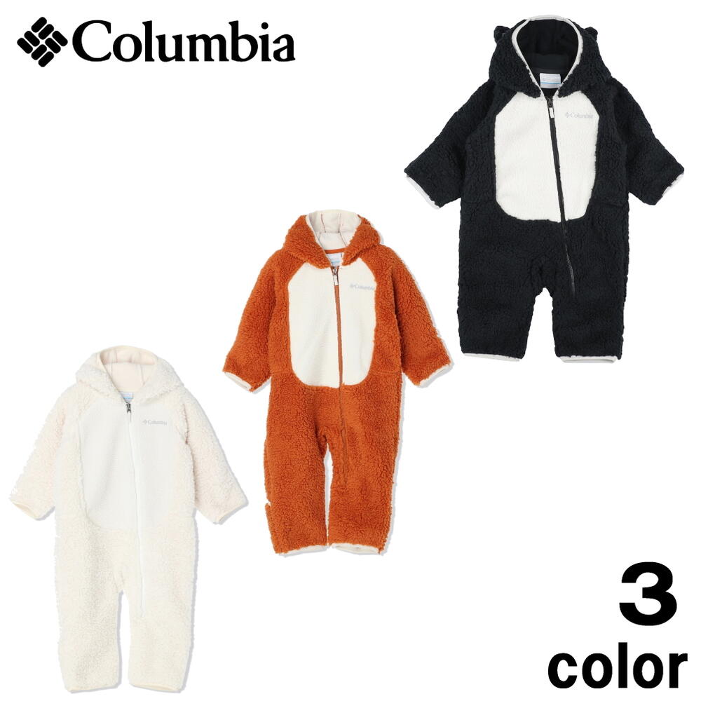 コロンビア Columbia 子供服 フォクシー ベイビー シェルパ バンティング FOXY BABY SHERPA BUNTING 014（ブラック/チョーク） 191(チョーク) 858（ウォームカッパー/チョーク） AN0098［WA］