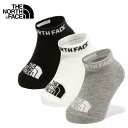 子供 ノースフェイス THE NORTH FACE 靴下 3足セット クォーター 3P（ベビー） B Quarter 3P マルチカラーブラック(MK) NNB82310［C］【GHOF】