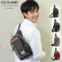 【恵美須屋オリジナルブランド】 【G.E.O.LAND】ボディバッグ EBISUYA ボディバック ワンショルダー ショルダーバッグ 合成皮革 フェイク メンズ 豊岡 父の日【送料無料(沖縄・離島は対象外)】