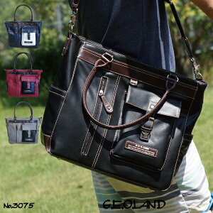 【送料無料(沖縄は対象外)】【代引き手数料無料】【新作】【G.E.O.LAND】トートバッグ トートバック ショルダーバッグ 2way 自社製品 通勤 通学 おしゃれ かっこいい メンズ サラリーマン 会社 大学 キャンパス クリスマスギフト バレンタインギフト 景品に