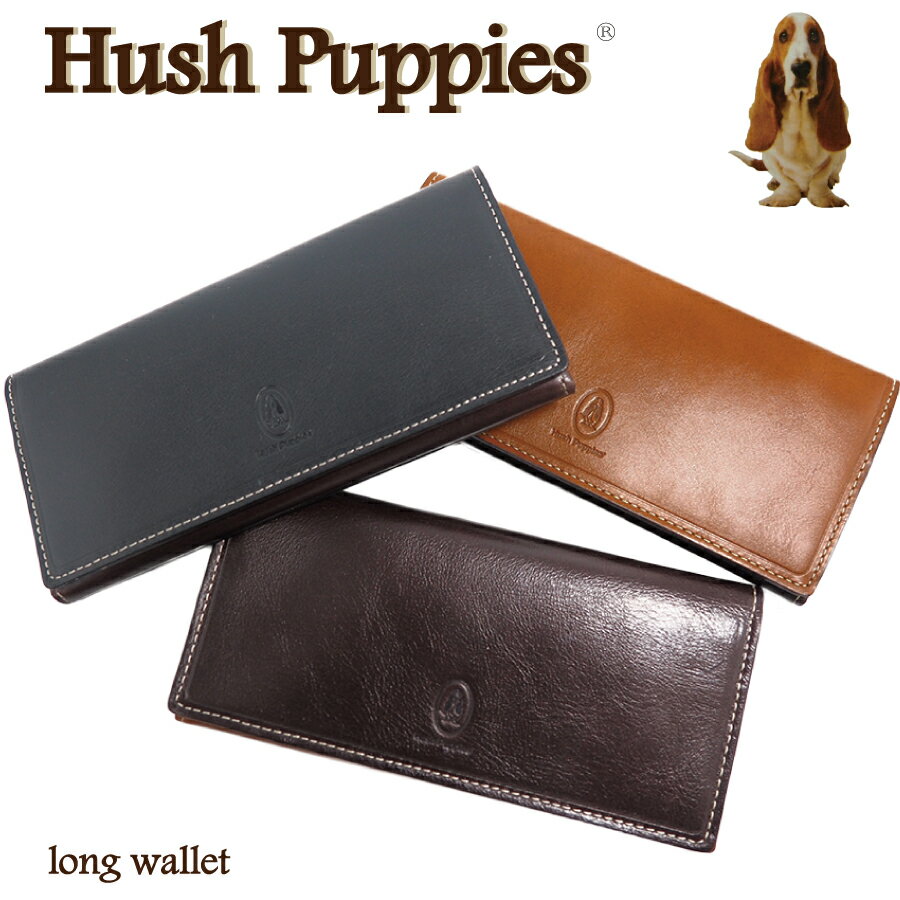 【ポイント10倍！】Hush Puppies hp0347 長財布 牛革 財布 財布 ハッシュパピー ブランド 小物 革 人気 本革 レザー プレゼント ギフト