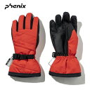 フェニックス ジュニア スキーグローブ BLIZZARD 5Finger Boy's Glove ESB22GL12 RED 2022-23 子供 スキースノー...