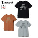 スノーピーク キッズ ロープワークTシャツ キッズ ジュニア 半袖 Tシャツ アウトドア カジュアル キャンプ 普段使い TS-23SK003 snow peak 2023春夏