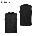 アスレタ グリッド起毛パディングTRベスト メンズ 大人用 サッカー フットサル 練習 裏起毛 04163 ATHLETA 2024秋冬