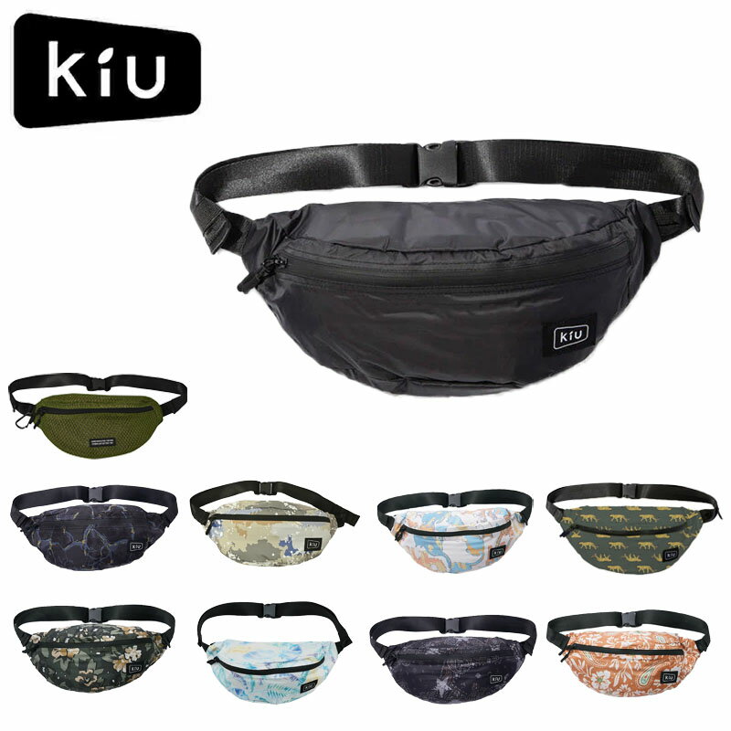 Other - キウ ウォータープルーフボディバッグ メンズ レディース ウエストポーチ ペットボトル可 はっ水 カラビナ メッシュ アウトドア フェス 旅行 外出 K84 KiU