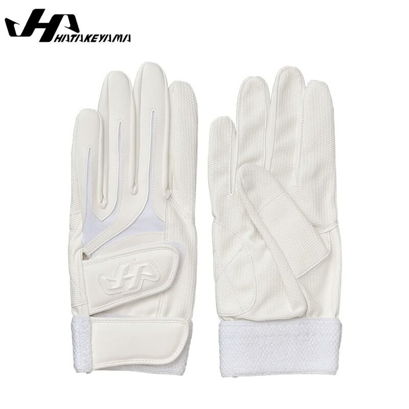 ハタケヤマ バッティンググローブ 両手用 バッティング手袋 高校野球対応 白 ホワイト 水洗い可 KG-30W HATAKEYAMA 2024