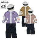 ニーマ スキーウェア 上下セット ジュニア スキー スノーボード 雪遊び 防寒着 子供 小学生 女の子 JR-1408 nima 2023-24