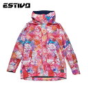 エスティボ スノーボードジャケット レディース EVW1823 RY(ラズベリー) Lサイズ EV-BLOOM JKT ESTIVO