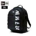 ニューエラ キャリアパック 35L プリントロゴ ブラック×ホワイト ユニセックス バックパック リュック デイパック 大容量 アウトドア レジャー カジュアル...