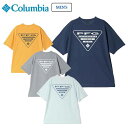 コロンビア ディスペアベイオムニフリーズゼログラフィックショートスリーブTシャツ メンズ 半袖 涼感 吸湿速乾 UV アウトドア 釣り カジュアル フェス デイリー PM0594 Columbia 2025春夏