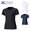 ミズノ ナビドライTシャツ レディース 半袖 丸首 速乾 UV 野球 スポーツ ランニング 32MAC390 2025春夏 MIZUNO
